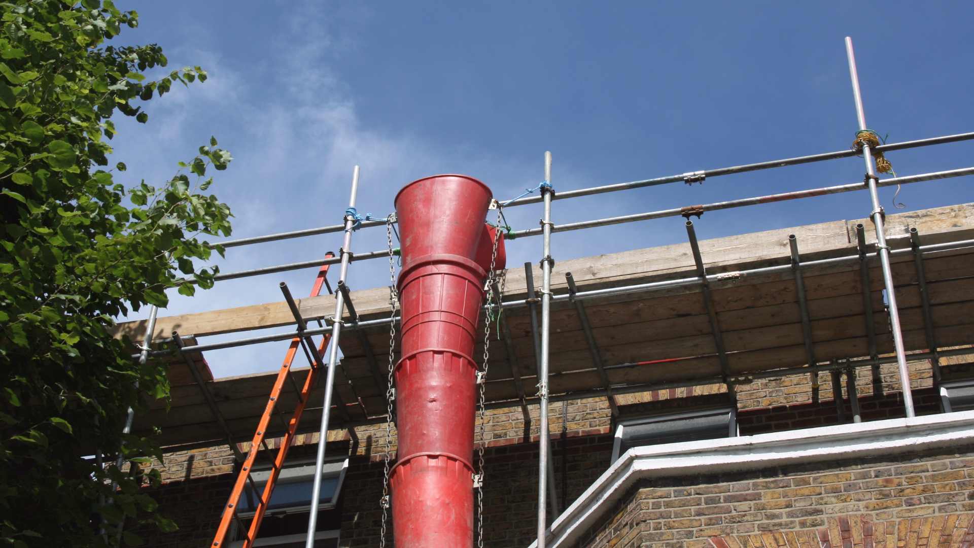 Évacuation gravats et échafaudage