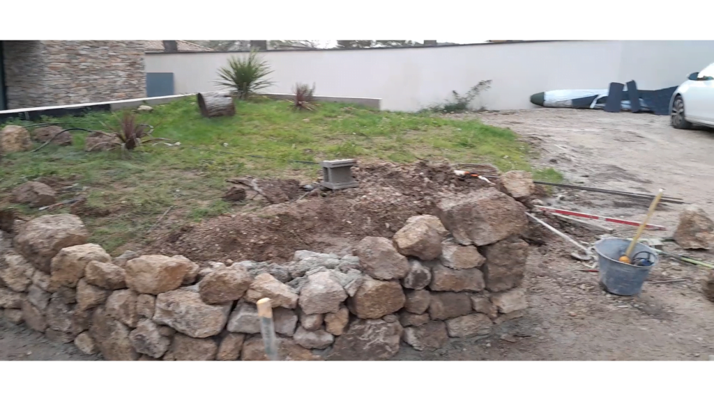 Mur en pierre rénovation