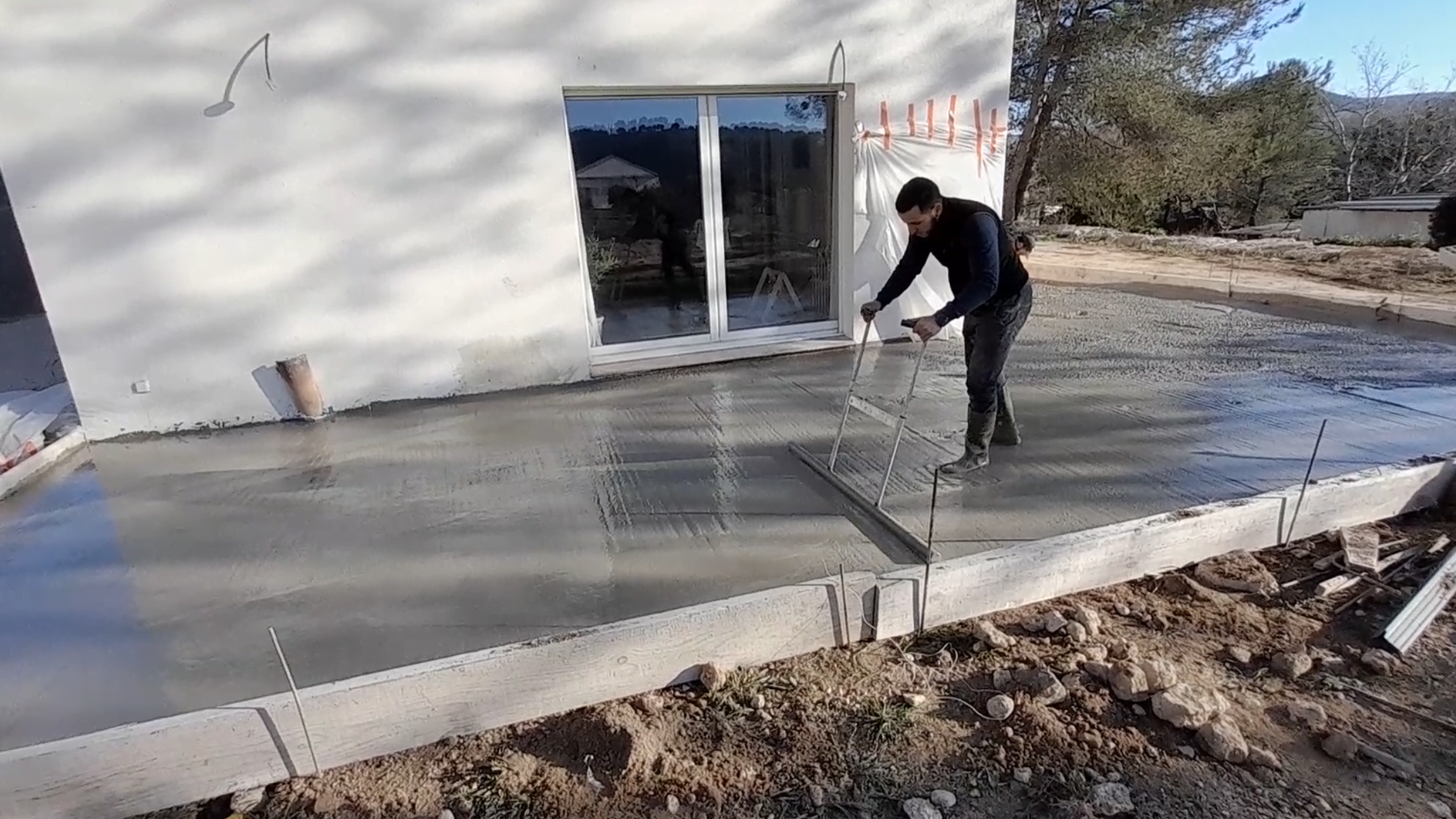 Coulage d'une dalle à Marseille