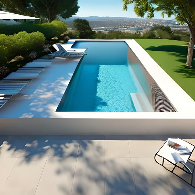 Piscine en béton rectangle Aix