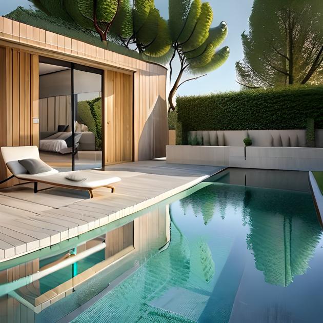 Mini piscine de 10m2 en béton à Marseille