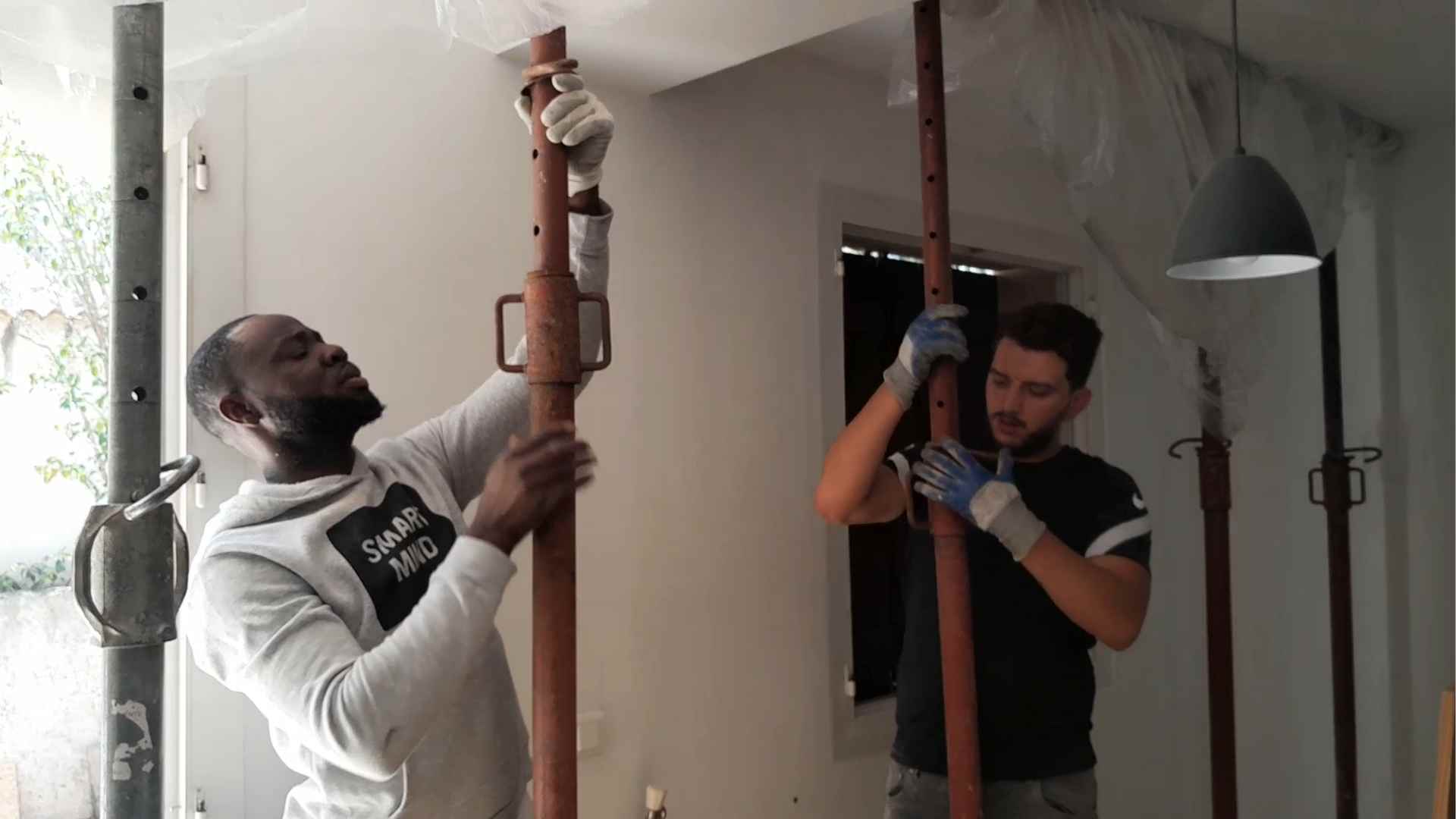 Ouvriers sous oeuvre