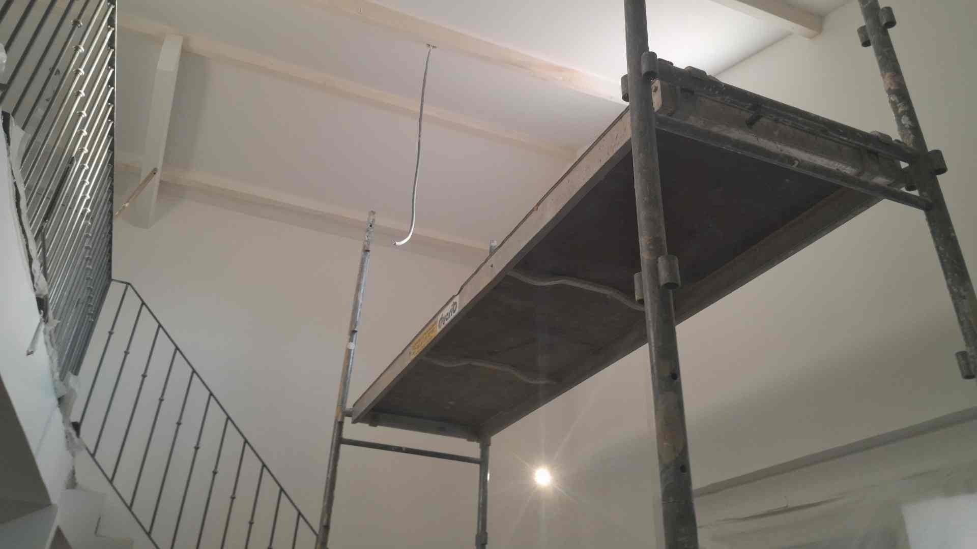 Échafaudage lors d'une rénovation d'appartement à Marseille