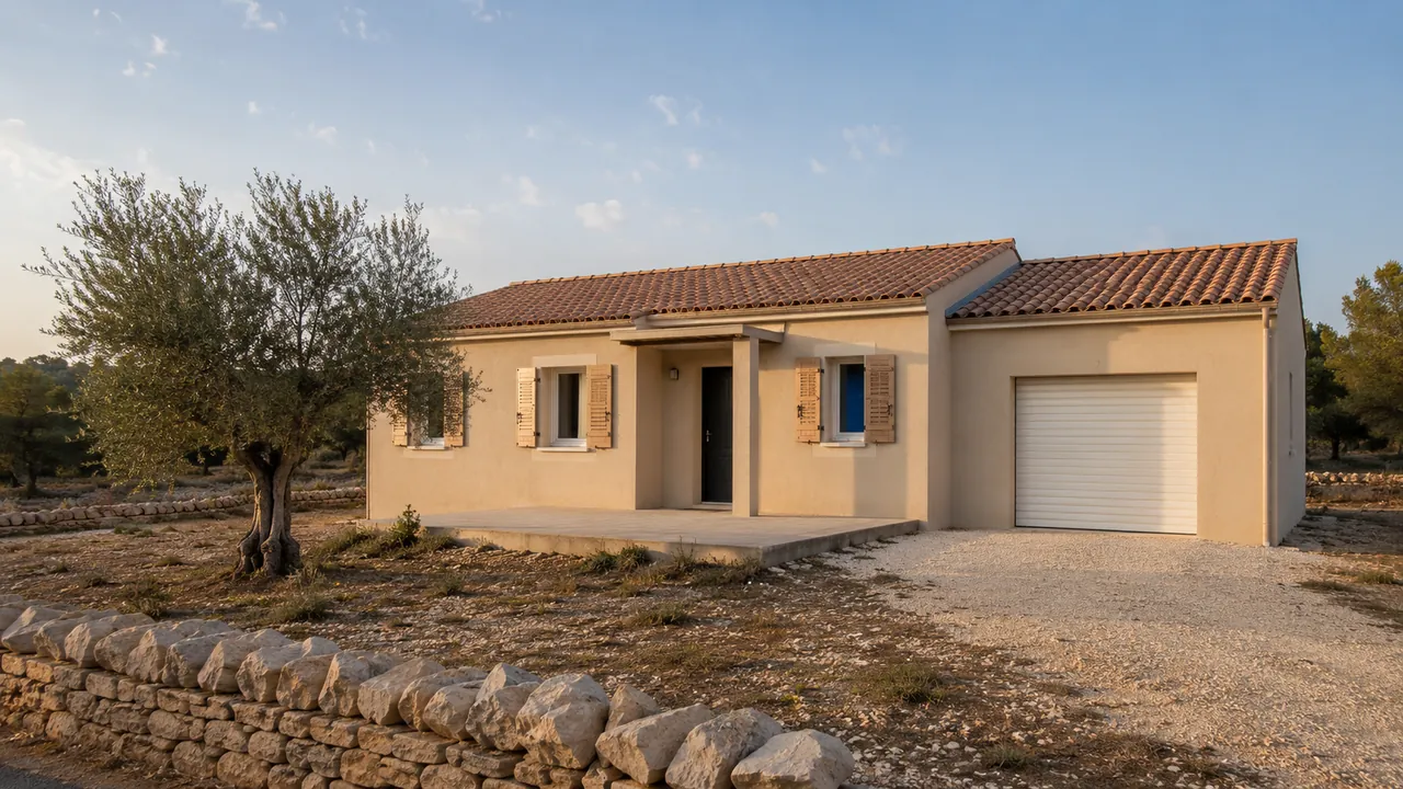 Villa Le Mistral — modèle plain-pied 90 m² Les Maisons Vertes Provençales