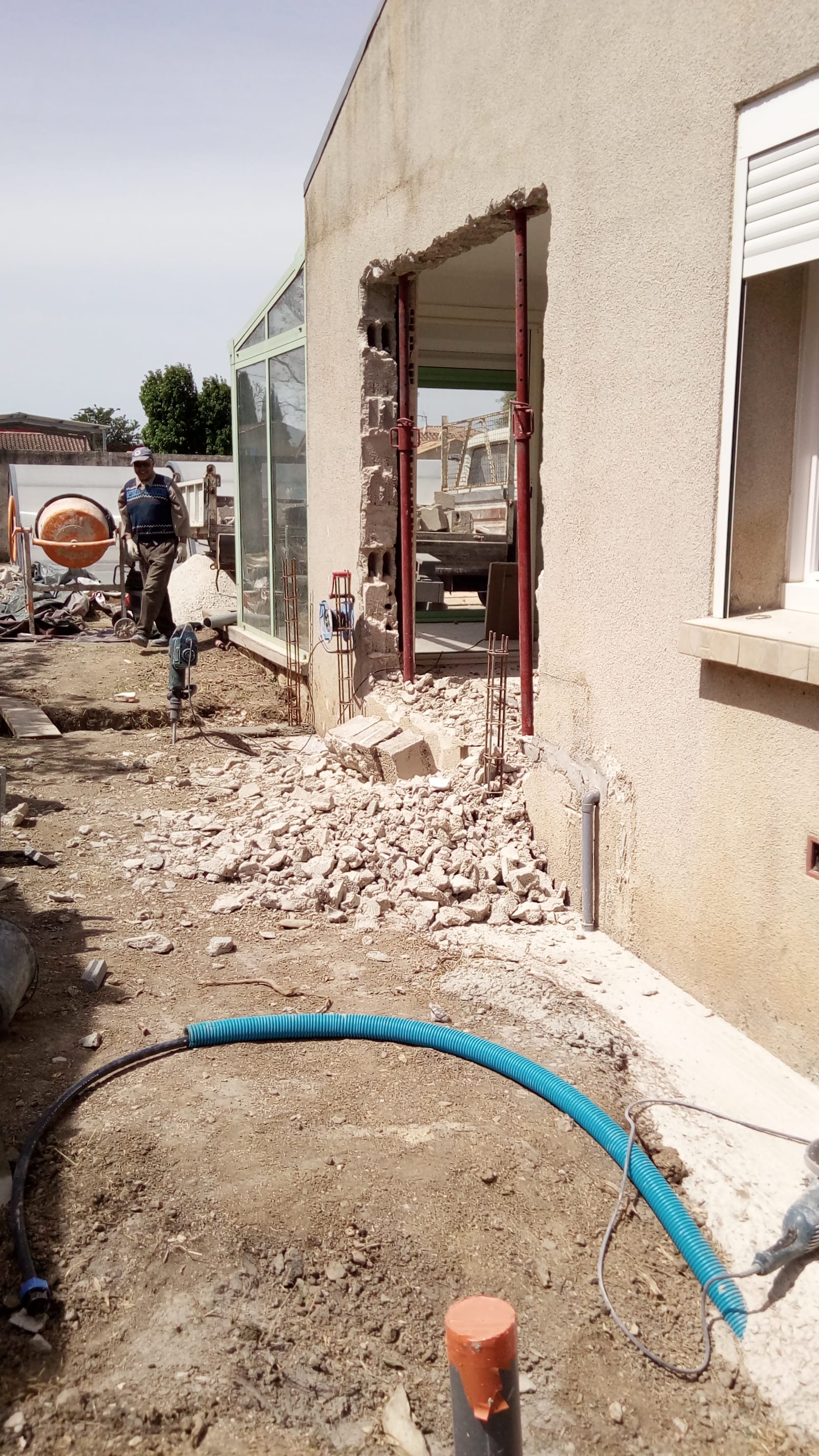 Construction de la pièce à vivre sur terrasse — Endoume 2e étage