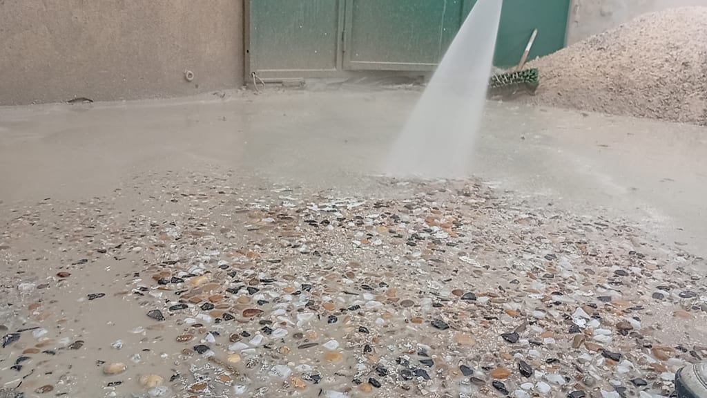 Vue d'ensemble du chantier dalle béton désactivé Endoume Marseille