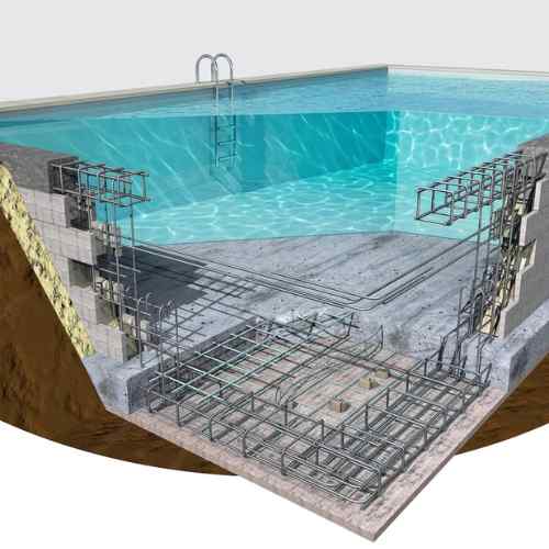 Piscine béton terminée à Cassis face aux calanques — réalisation Les Maisons Vertes Provençales