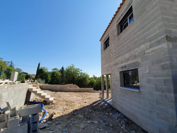 Bardage Douglas PEFC et baie 6 m — extension Cassis livrée